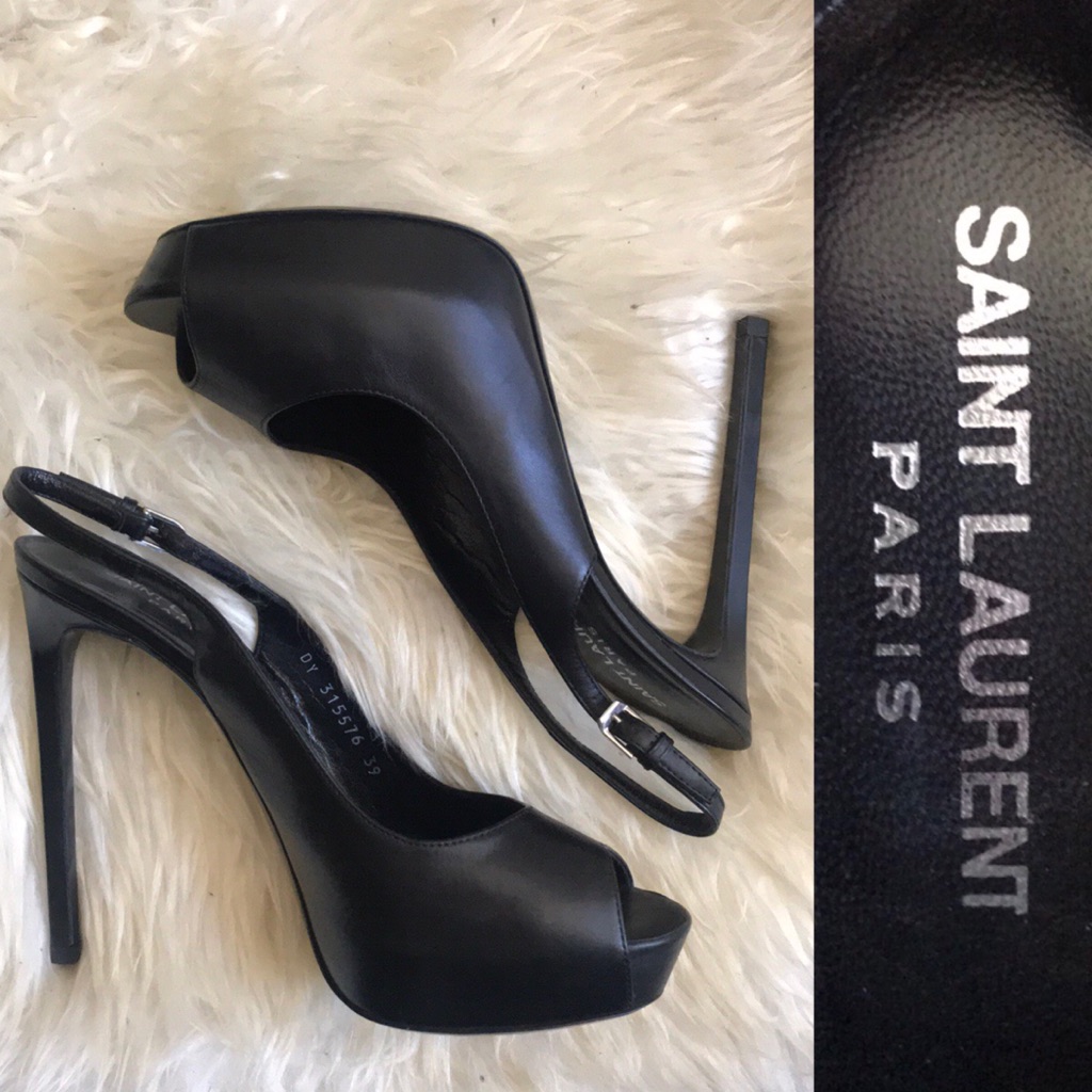 Saint Lauren Black Heels